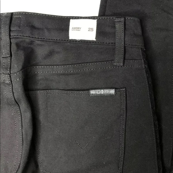 Hudson Amory Super Skinny Moto Stripe Jeans - Picture 6 of 8